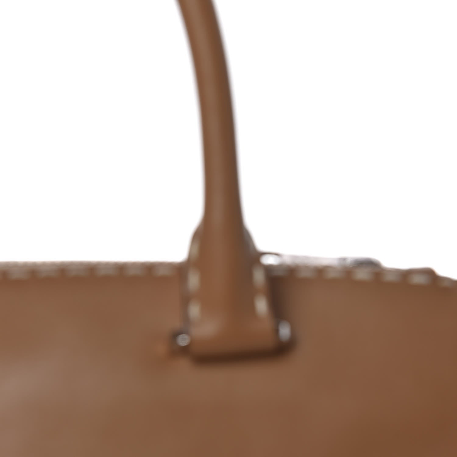 Prada City Calf Small Hand Stitched Galleria Double Zip Tote Caramel 9 of 16