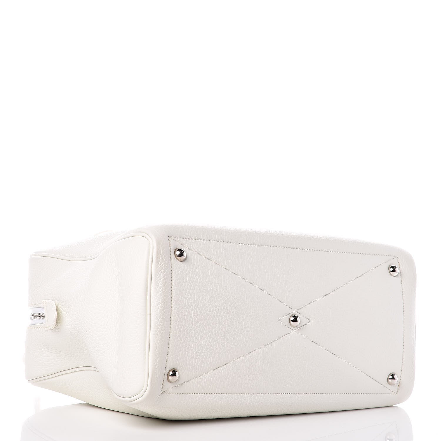 Hermes Taurillon Clemence Victoria II 35 White 4 of 19