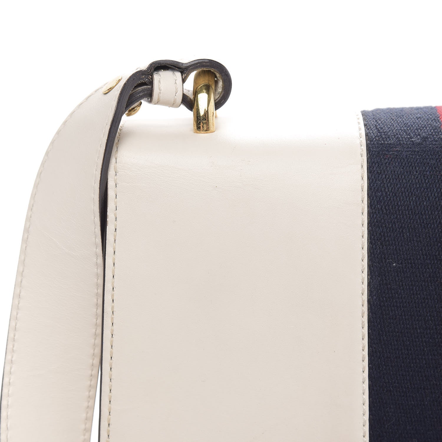 Gucci Calfskin Small Sylvie Shoulder Bag Off White 11 of 14