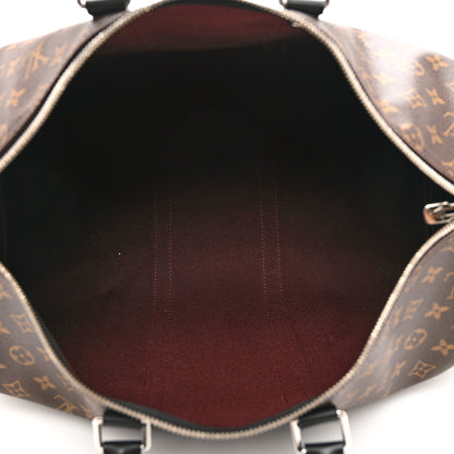 Louis Vuitton Monogram Macassar Keepall Bandouliere 45 5 of 8