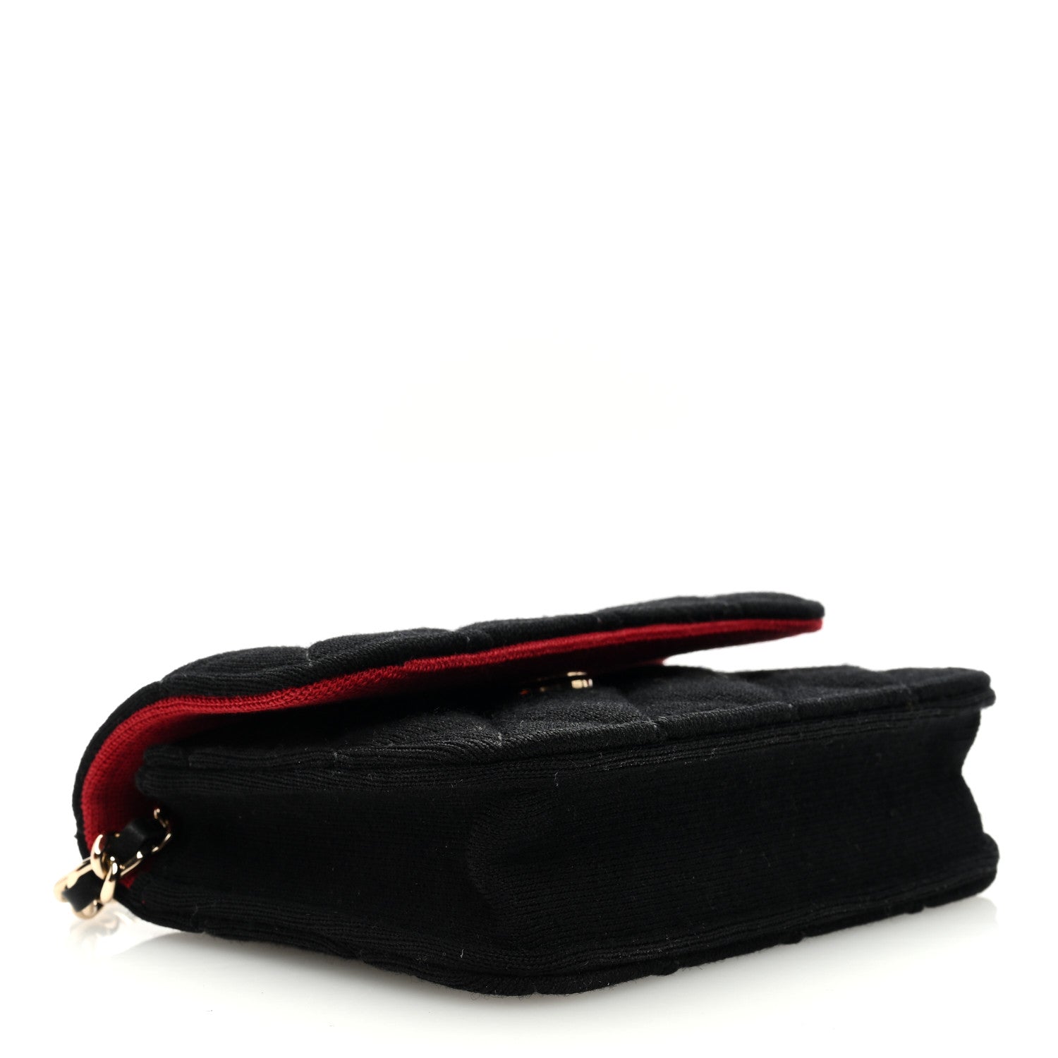 Chanel Jersey Quilted Micro Mini Flap Black 4 of 10