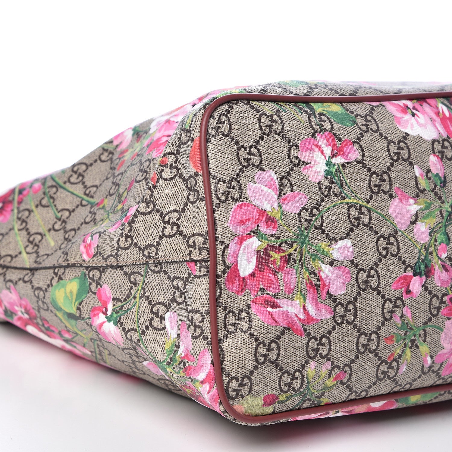 Gucci Soft GG Supreme Monogram Blooms Medium Crossbody Tote Beige Multicolor Dry Rose 8 of 12