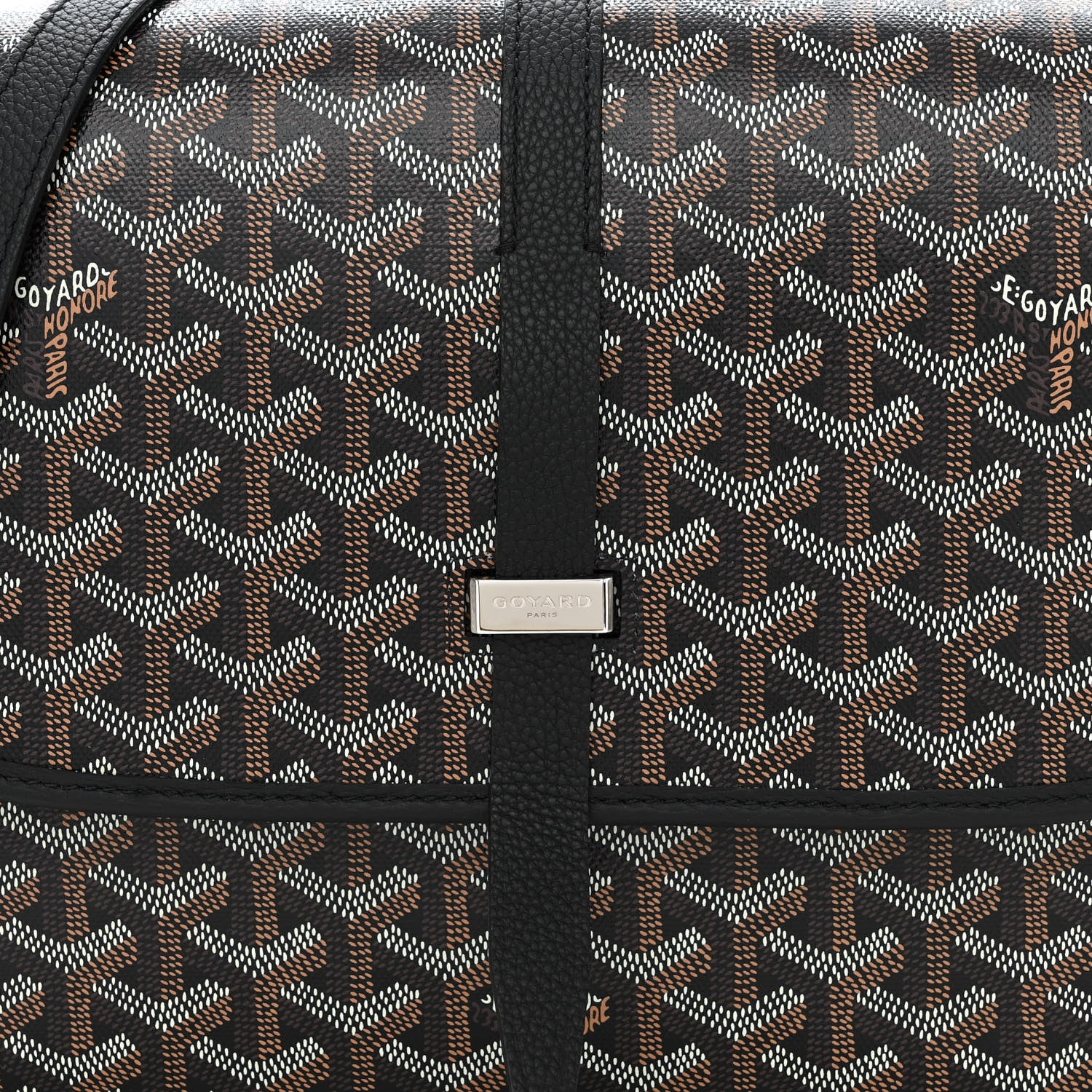 Goyard Goyardine Belvedere II MM Messenger Bag Black 7 of 9