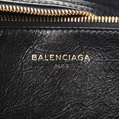 Balenciaga Agneau Medium Blanket Square Tote Black 7 of 9