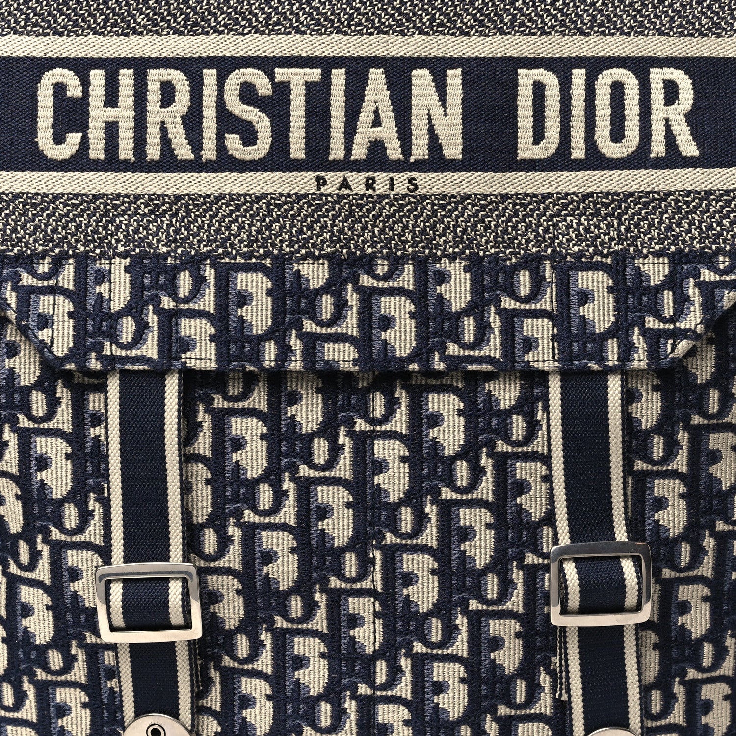 Christian Dior Oblique Backpack Blue White Blue White 8 of 12