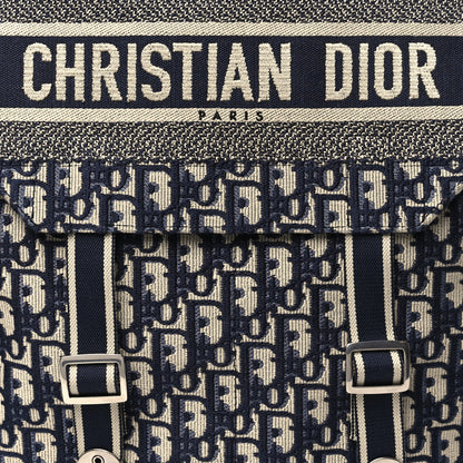 Christian Dior Oblique Backpack Blue White Blue White 8 of 12