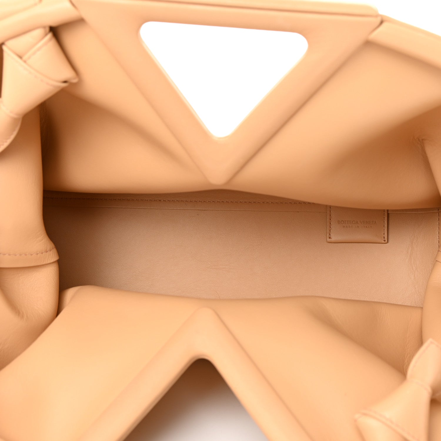 Bottega Veneta Calfskin Medium The Point Triangle Bag Almond 5 of 14