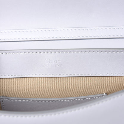 Chloe Calfskin Suede C Clutch With Chain Light Cloud 6 of 9