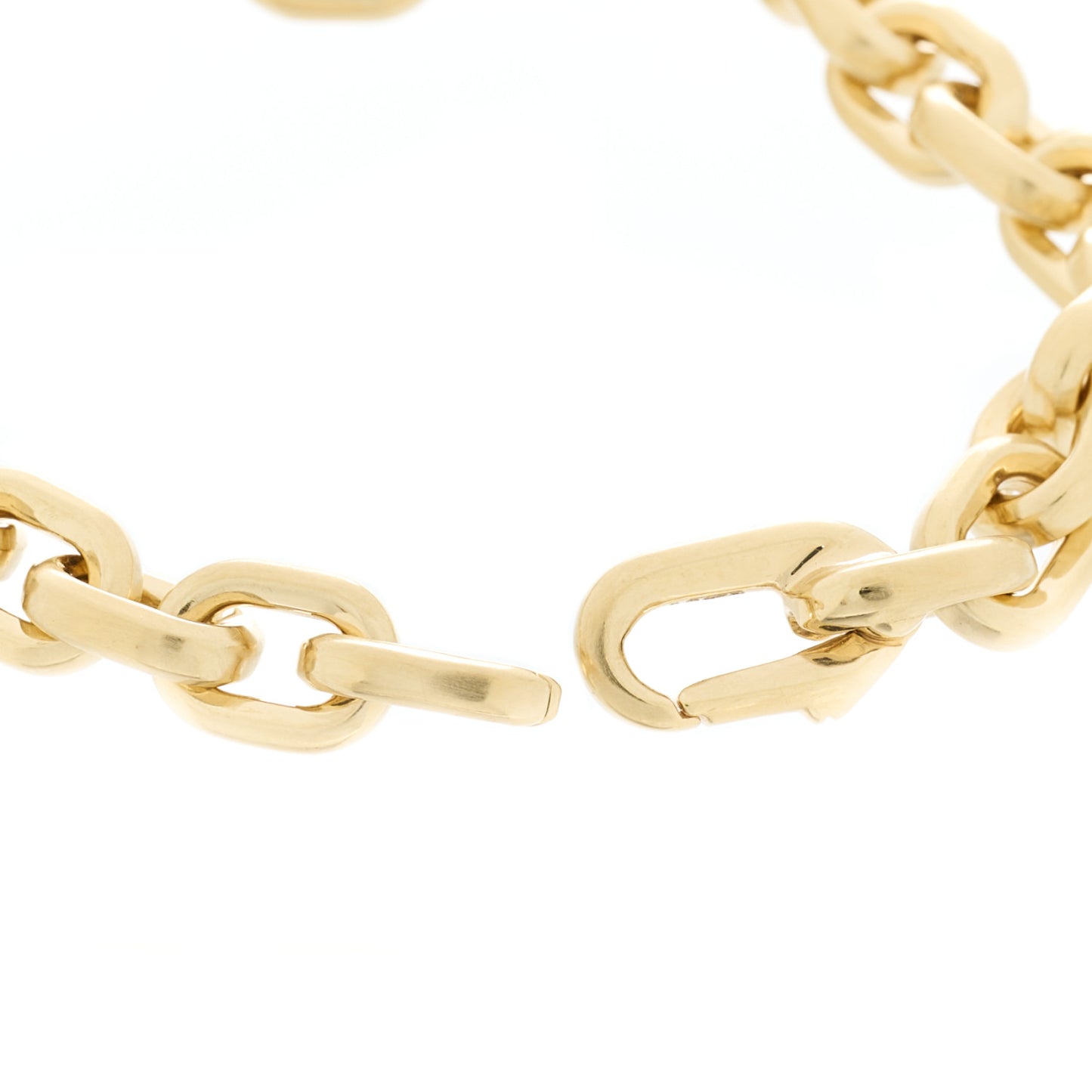 18K Yellow Gold 6.5mm Deco Link Bracelet