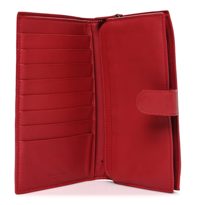 Bottega Veneta Nappa Intrecciato Continental Wallet Red 5 of 8
