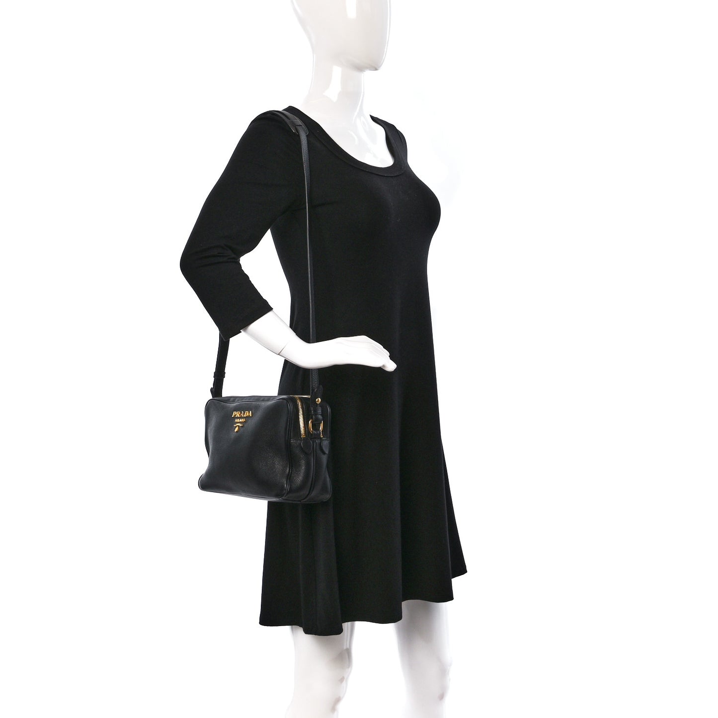 Vitello Phenix Camera Bag Black