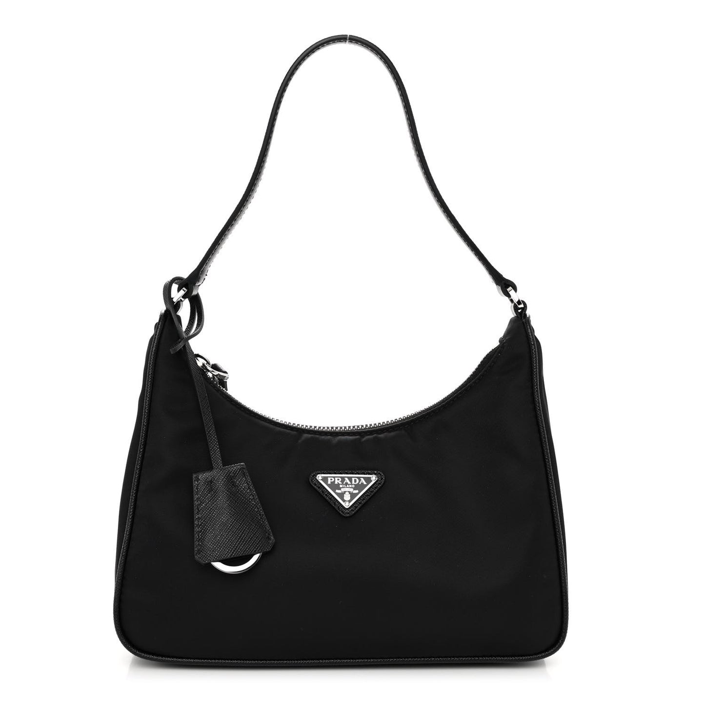 Tessuto Nylon Saffiano Mini Re-Edition 2005 Bag Black