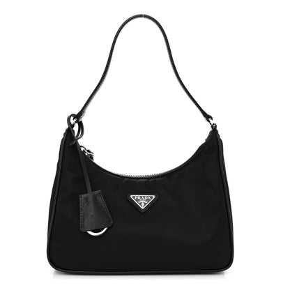 Prada Tessuto Nylon Saffiano Mini Re-Edition 2005 Bag Black 1 of 9