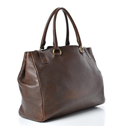 Prada Cervo Shopping Tote Bruciato 2 of 14