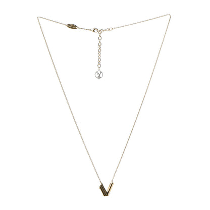 Louis Vuitton LV And Me Letter V Necklace Gold 3 of 7