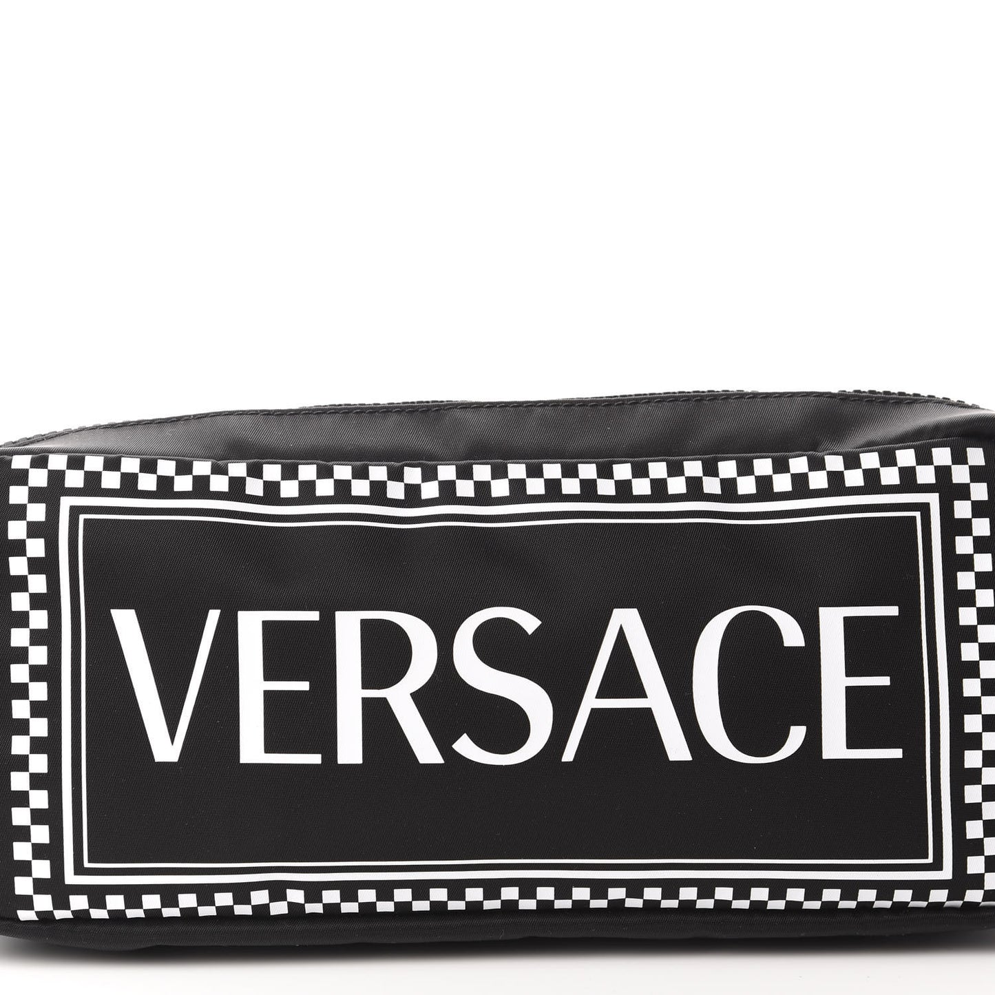 Nylon Logo Two Tone Belt Bag Black