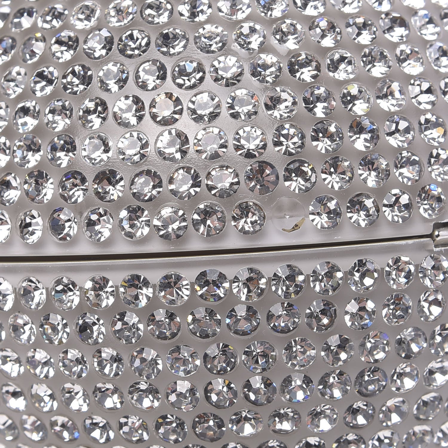 Chanel Plexiglass Strass CC Round Minaudiere Clutch Silver 9 of 16