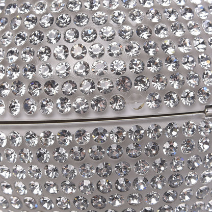 Chanel Plexiglass Strass CC Round Minaudiere Clutch Silver 9 of 16
