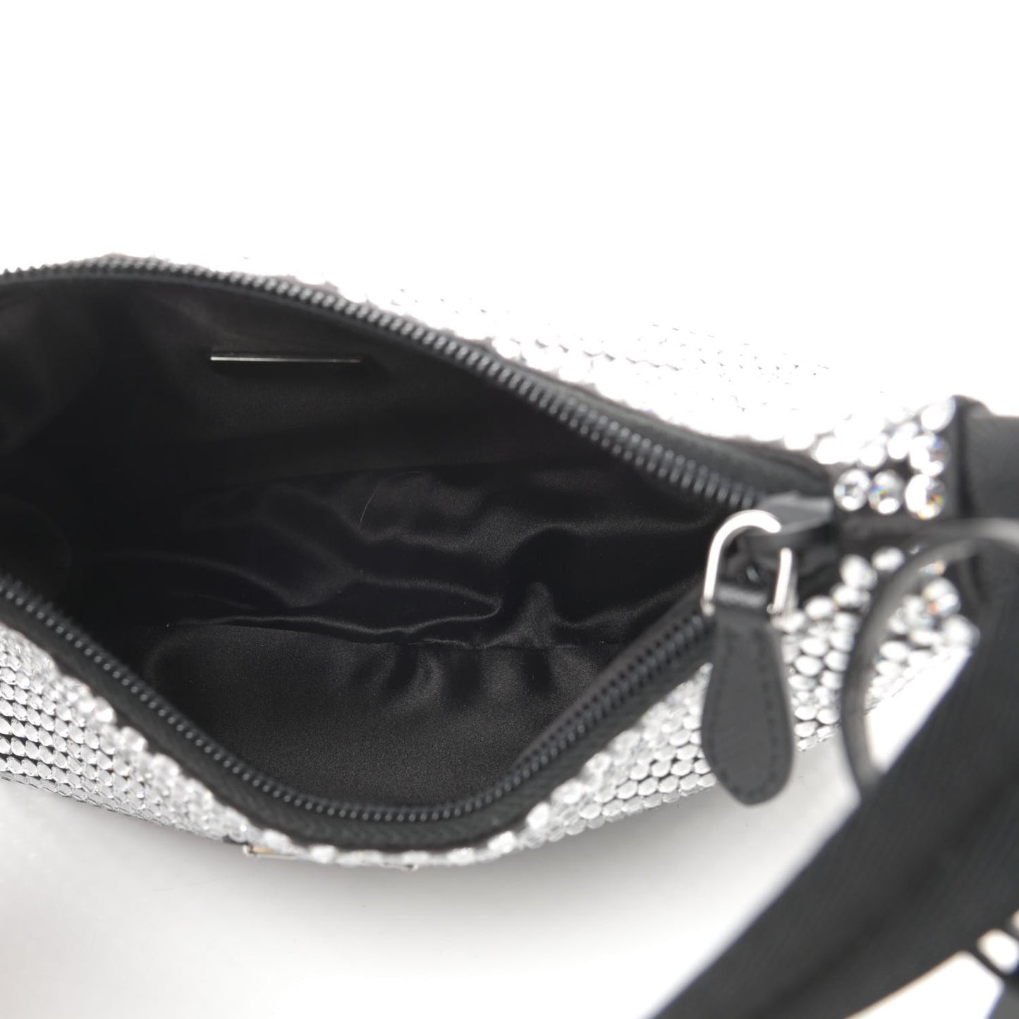 Satin Crystal Mini Re-Edition 2000 Bag Cristal