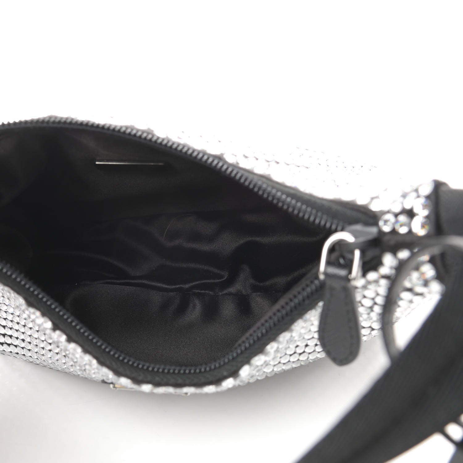 Prada Satin Crystal Mini Re-Edition 2000 Bag Cristal 5 of 11
