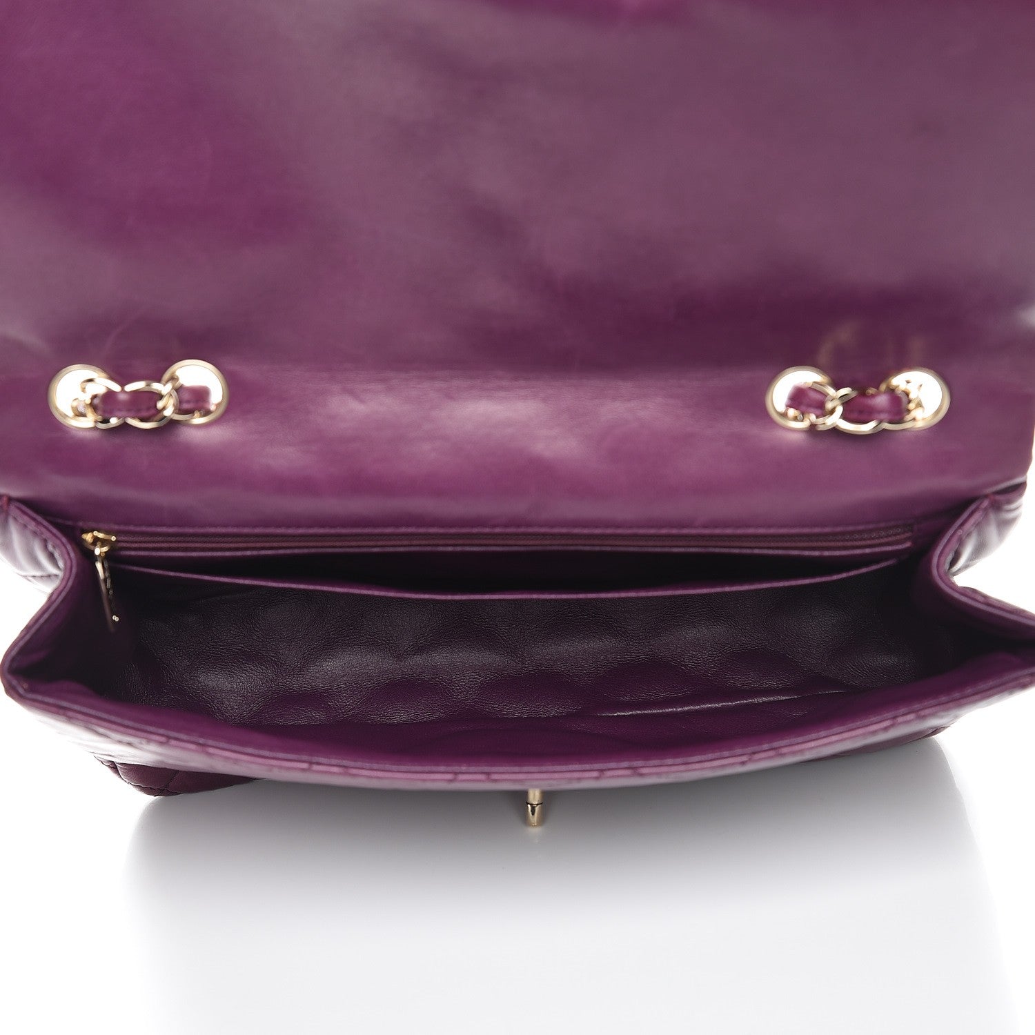 Chanel Lambskin Quilted Jumbo Single Flap Purple 5 of 7