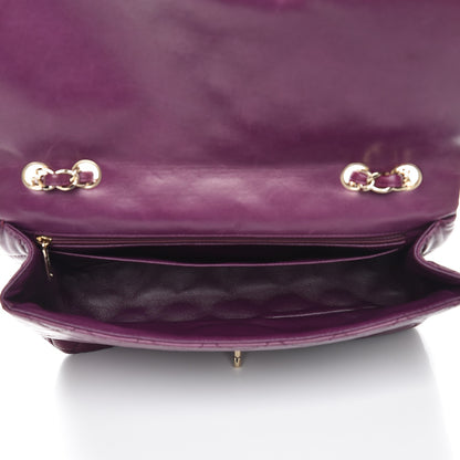 Chanel Lambskin Quilted Jumbo Single Flap Purple 5 of 7
