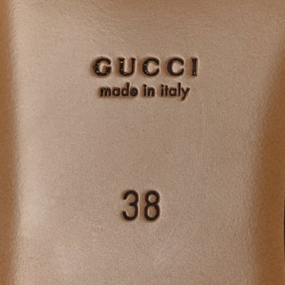 Gucci GG Monogram Canvas Womens Princetown Slippers 38 Ebony Beige 8 of 11