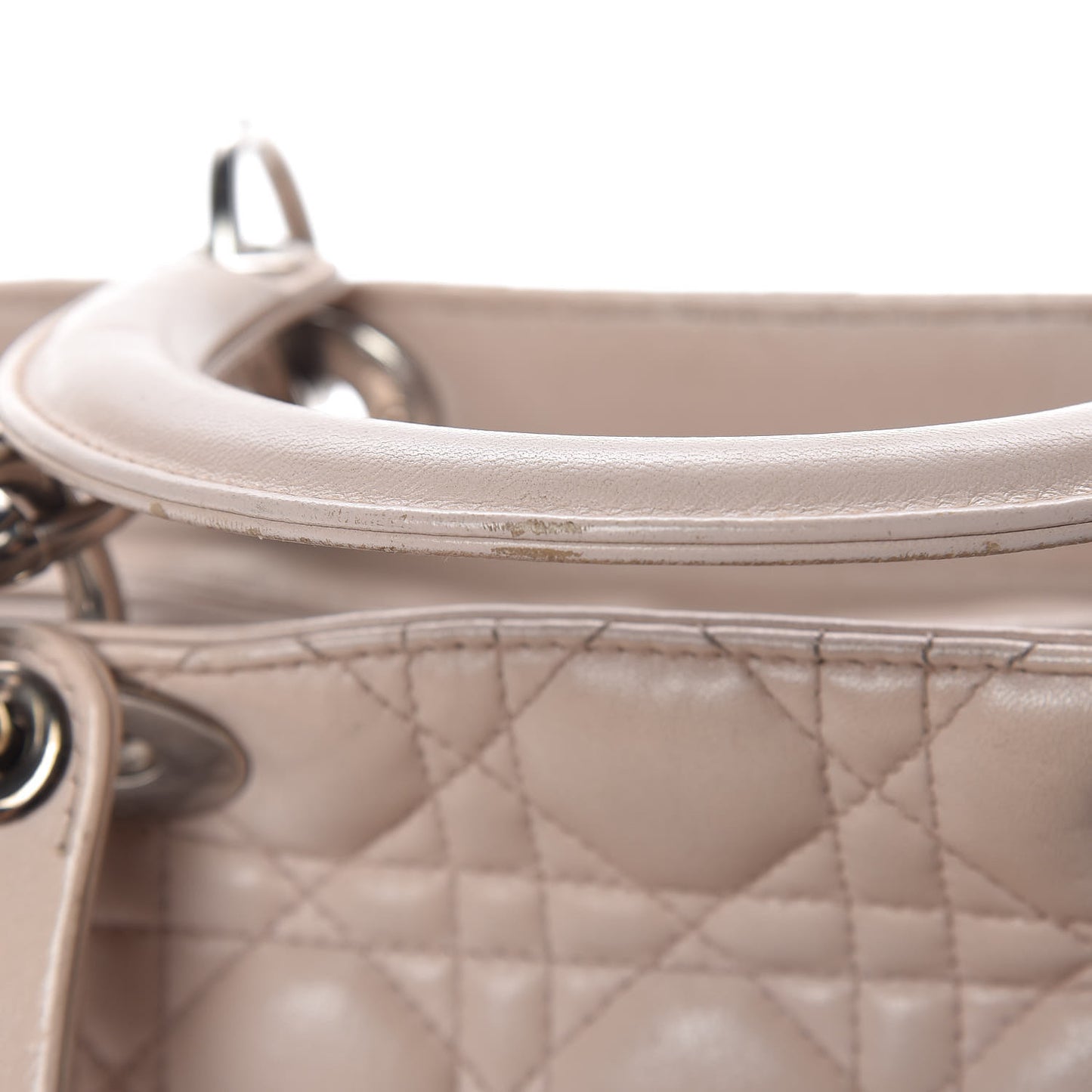 Lambskin Cannage Medium Lady Dior Light Pink