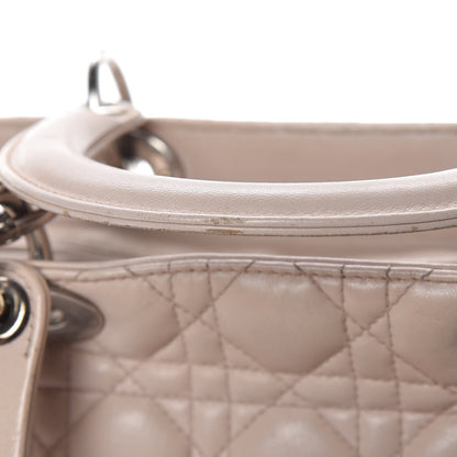 Christian Dior Lambskin Cannage Medium Lady Dior Light Pink 23 of 32