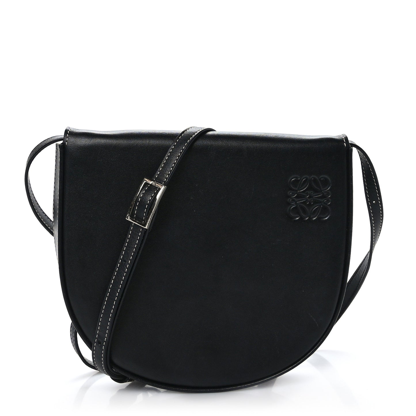 Soft Calfskin Heel Bag Black