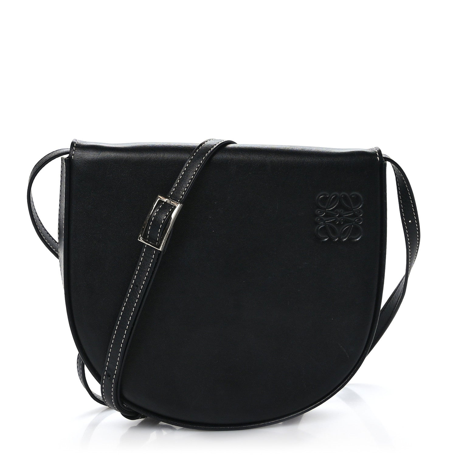 Loewe Soft Calfskin Heel Bag Black 1 of 8