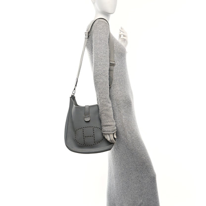 Hermes Taurillon Clemence Evelyne III GM Gris Mouette 2 of 10
