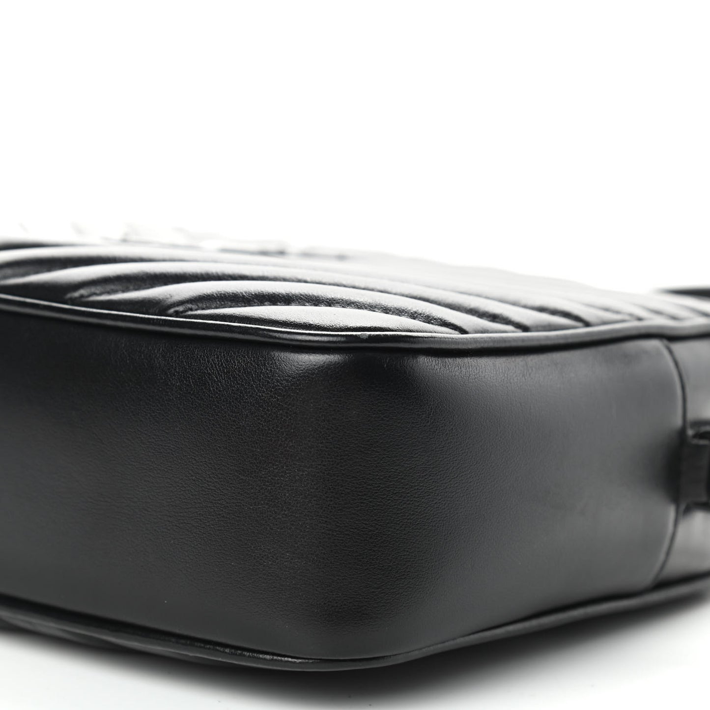 Calfskin Matelasse Monogram Lou Camera Bag Black