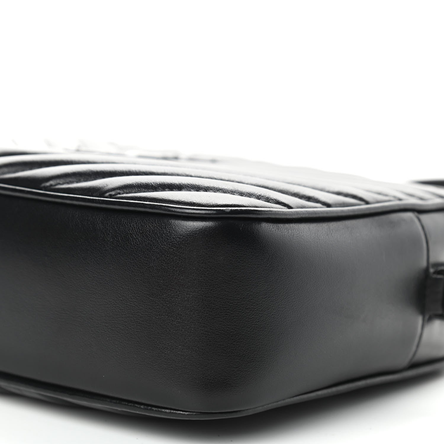 Saint Laurent Calfskin Matelasse Monogram Lou Camera Bag Black 8 of 9