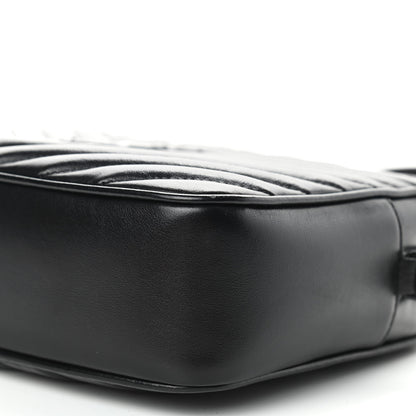 Saint Laurent Calfskin Matelasse Monogram Lou Camera Bag Black 8 of 9