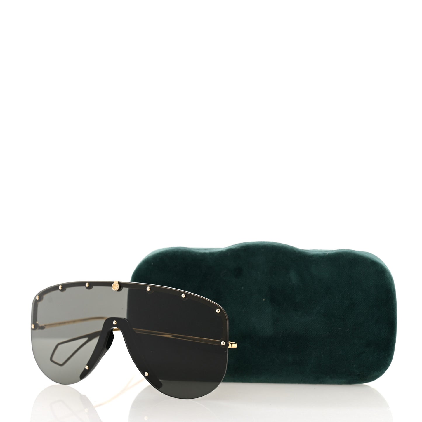 Shield Sunglasses GG0667S Black Gold