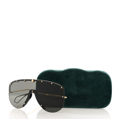 Gucci Shield Sunglasses GG0667S Black Gold 8 of 8