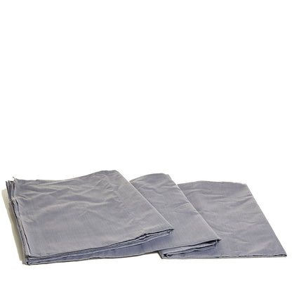 Hermes Jacquard Cotton Bosphore Bottom Flat Sheet Bleu Blanc 2 of 6