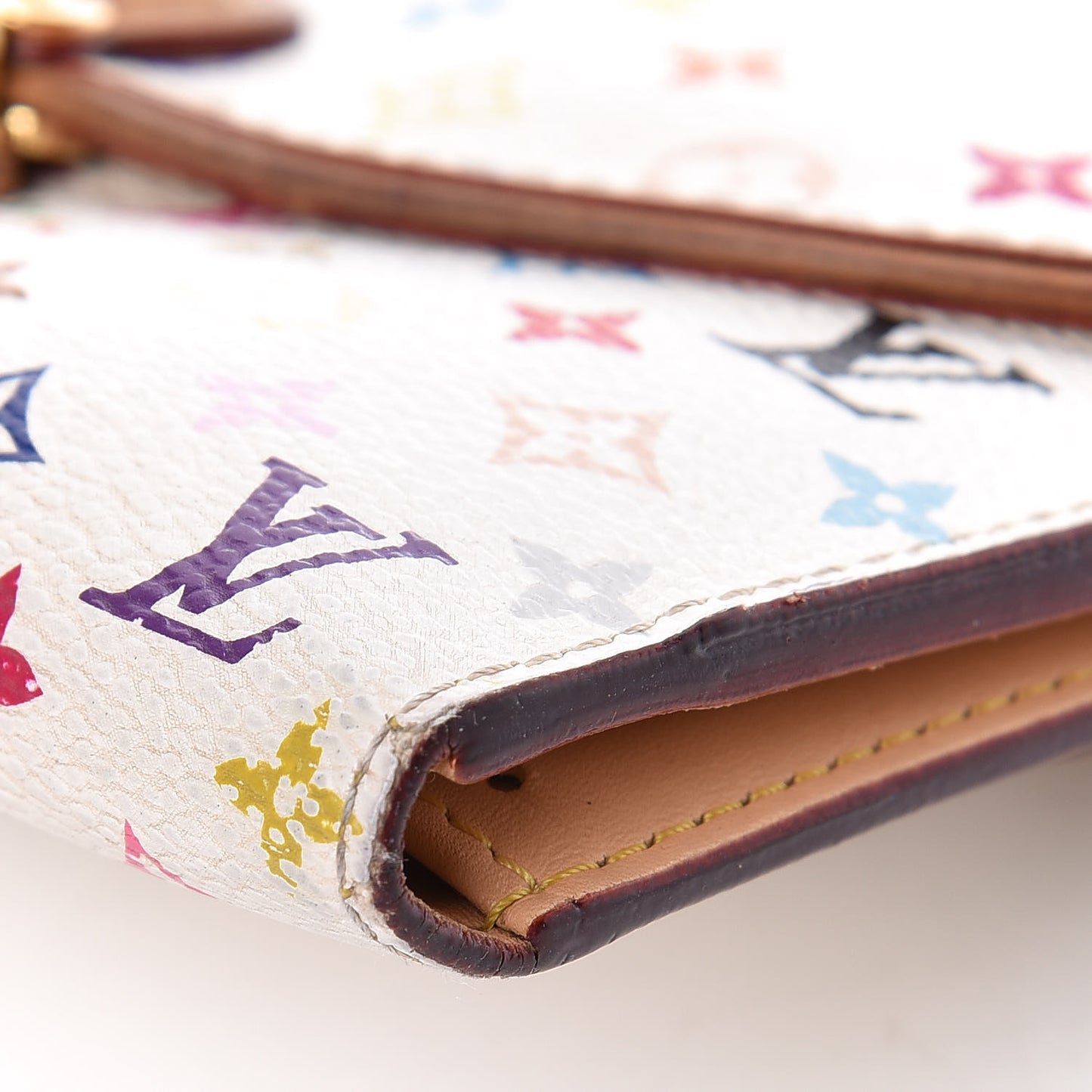 Monogram Multicolor Eugenie Wallet White