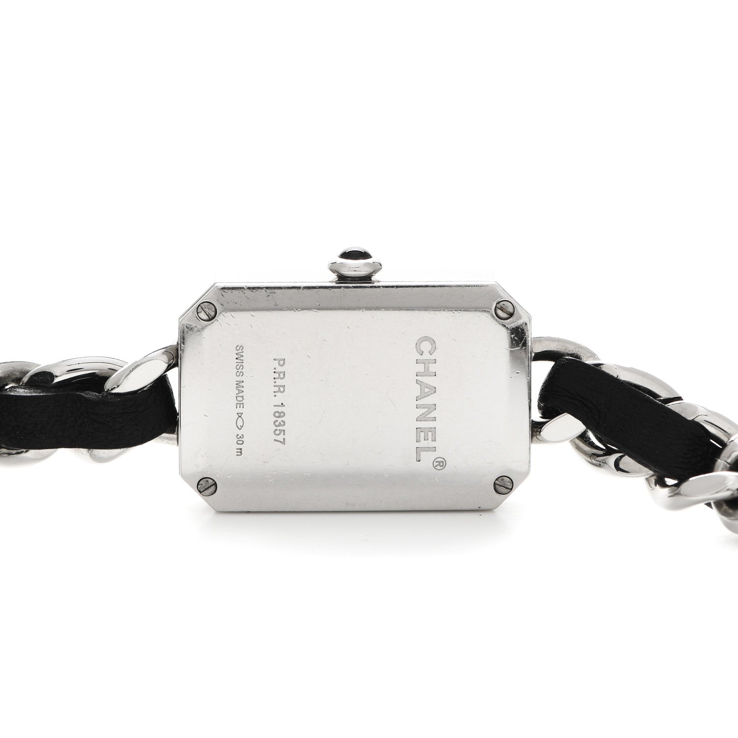 Chanel Stainless Steel Lambskin 16mm Premiere Rock Triple Row Quartz Watch Black 4 of 5