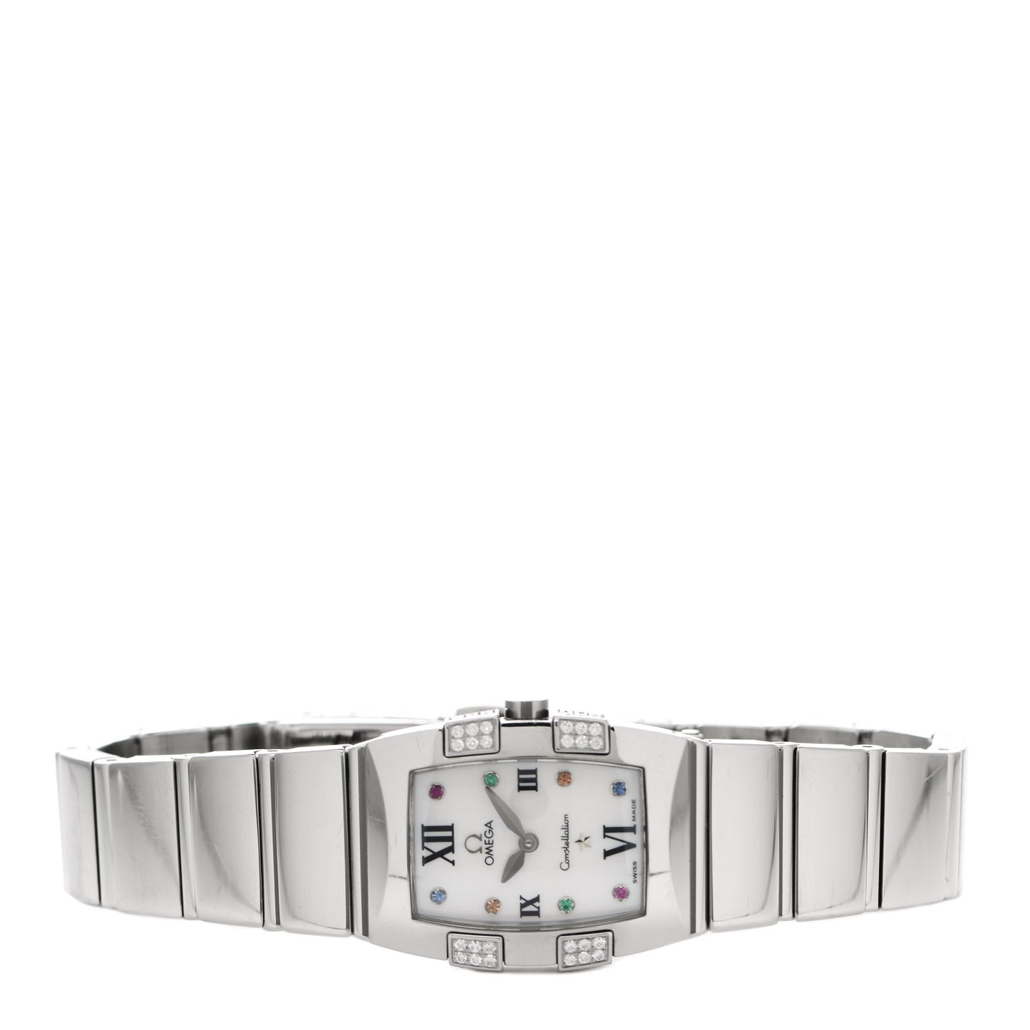 Stainless Steel Diamond Mother of Pearl 21mm Constellation Quadrella Quartz Watch Multicolor 1585.79.00