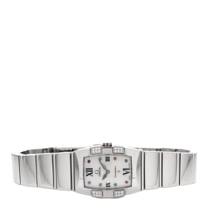 Omega Stainless Steel Diamond Mother of Pearl 21mm Constellation Quadrella Quartz Watch Multicolor 1585.79.00 2 of 5