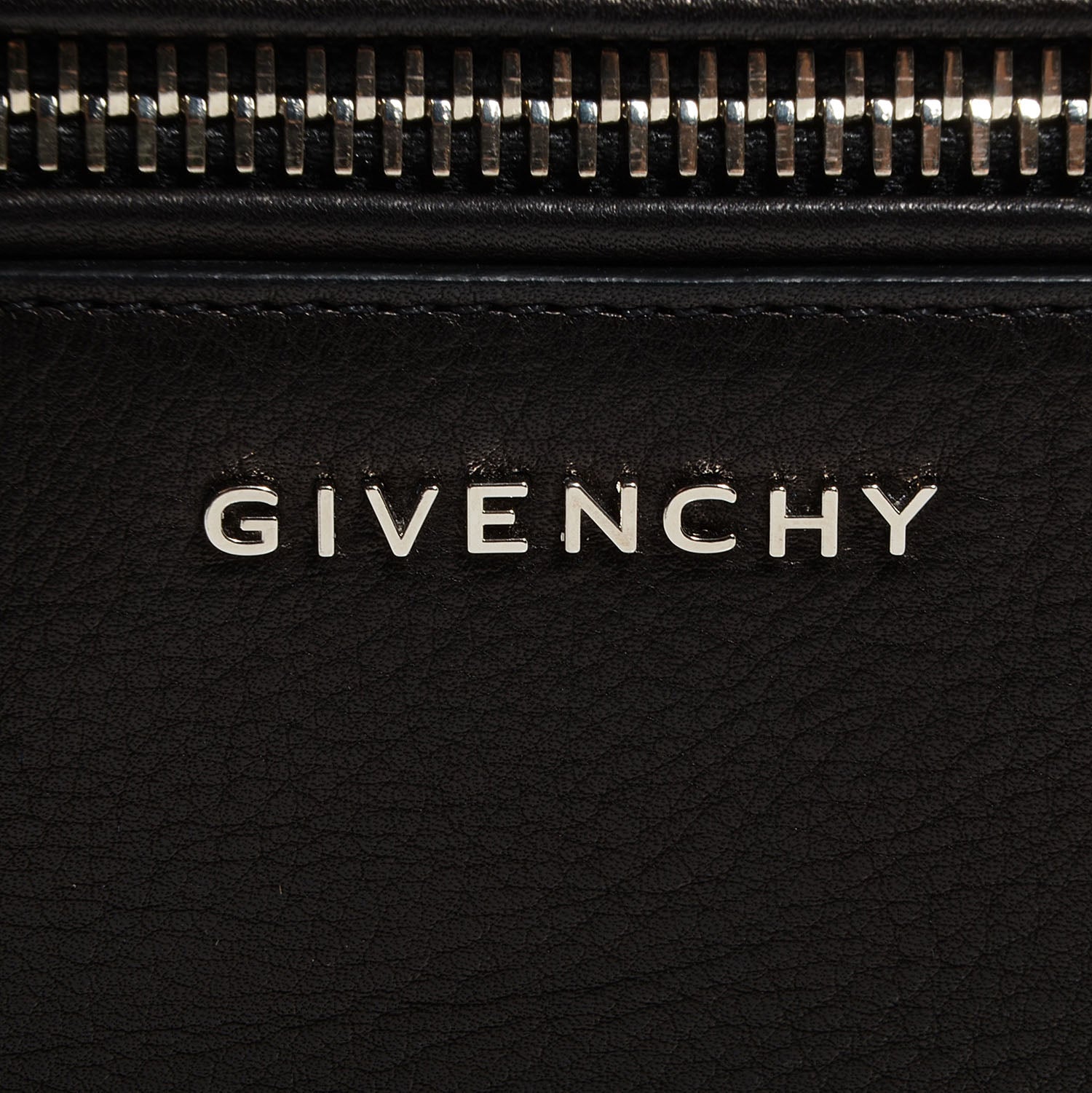 Givenchy Textured Calfskin Small Pandora Pure Flap Bag Black 9 of 10