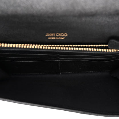 Jimmy Choo Glitter Milla Wallet on Chain Silver 5 of 9