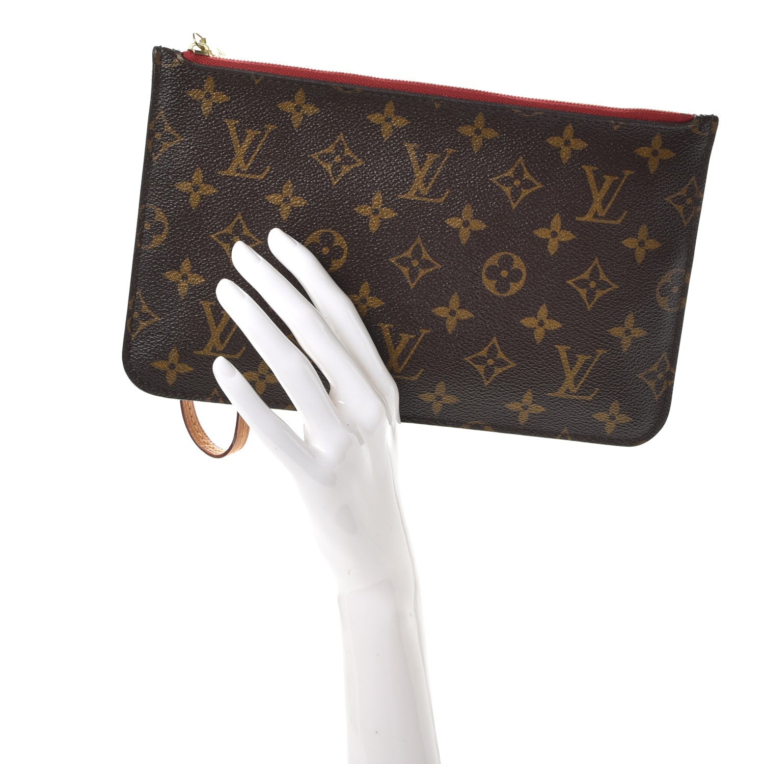 Louis Vuitton Monogram Neverfull MM GM Pochette Cherry 2 of 7