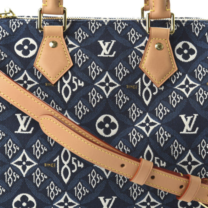 Louis Vuitton Jacquard Since 1854 Speedy Bandouliere 25 Blue 9 of 9