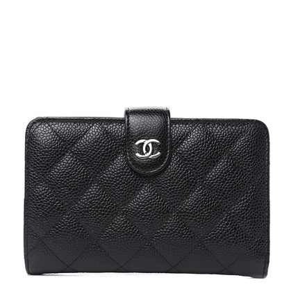 Chanel Caviar Quilted Zipped Pocket Wallet Black 1 of 9