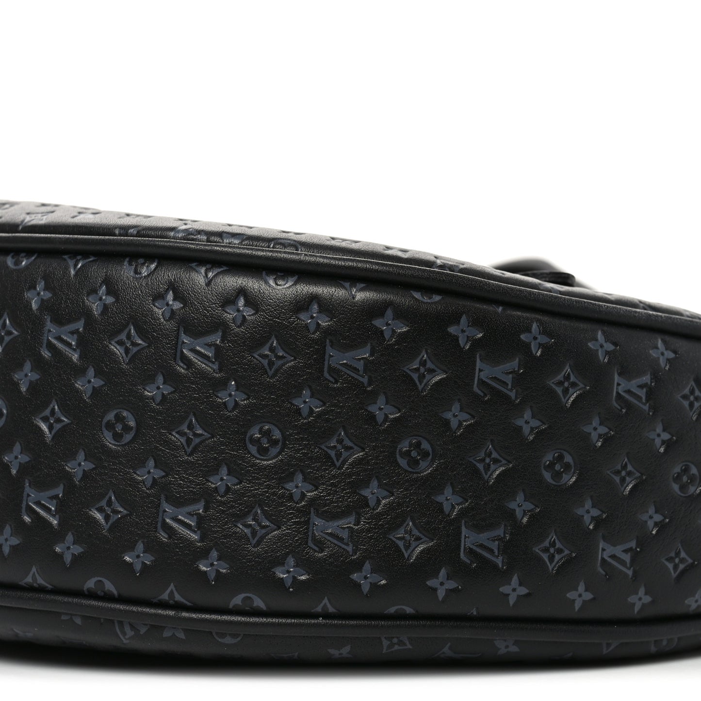 Calfskin Embossed Monogram Loop Black