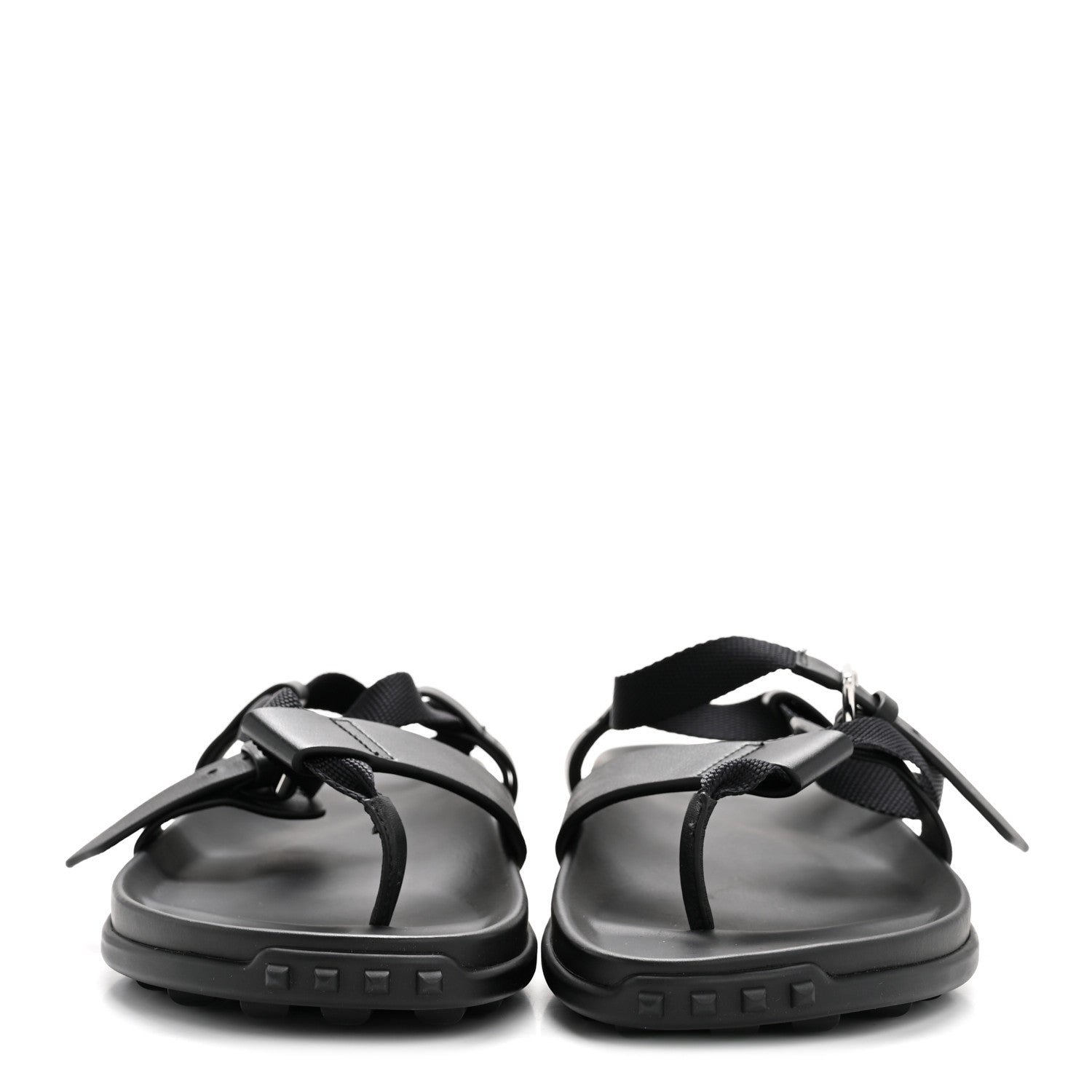 Hermes Calfskin Womens Inboard Sandals 38 Black 5 of 18