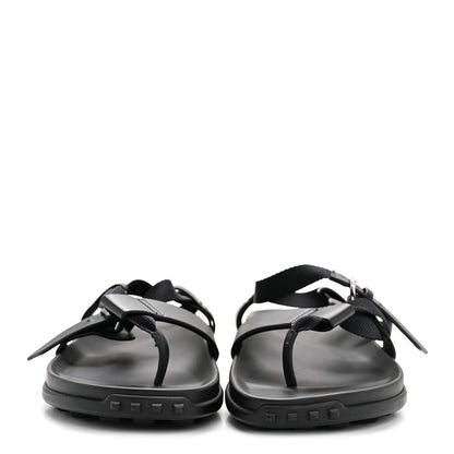 Hermes Calfskin Womens Inboard Sandals 38 Black 5 of 18